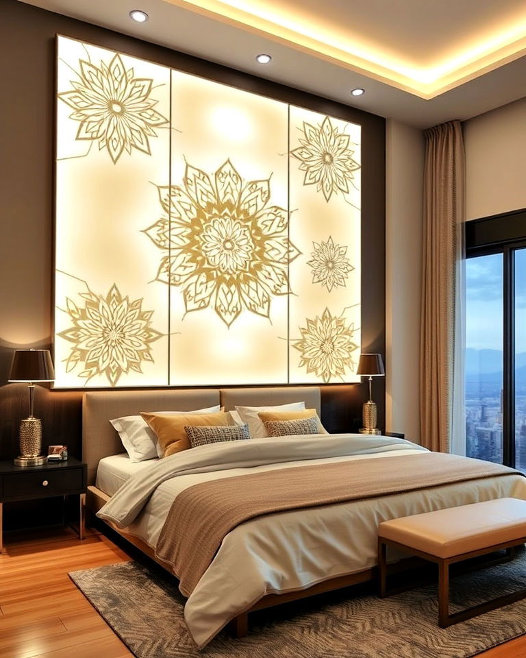 backlit wall panels art