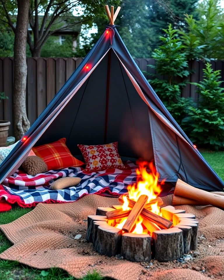 backyard camping zone for kids