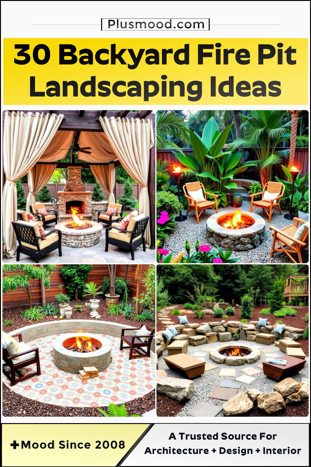 backyard fire pit landscaping ideas and inspiration