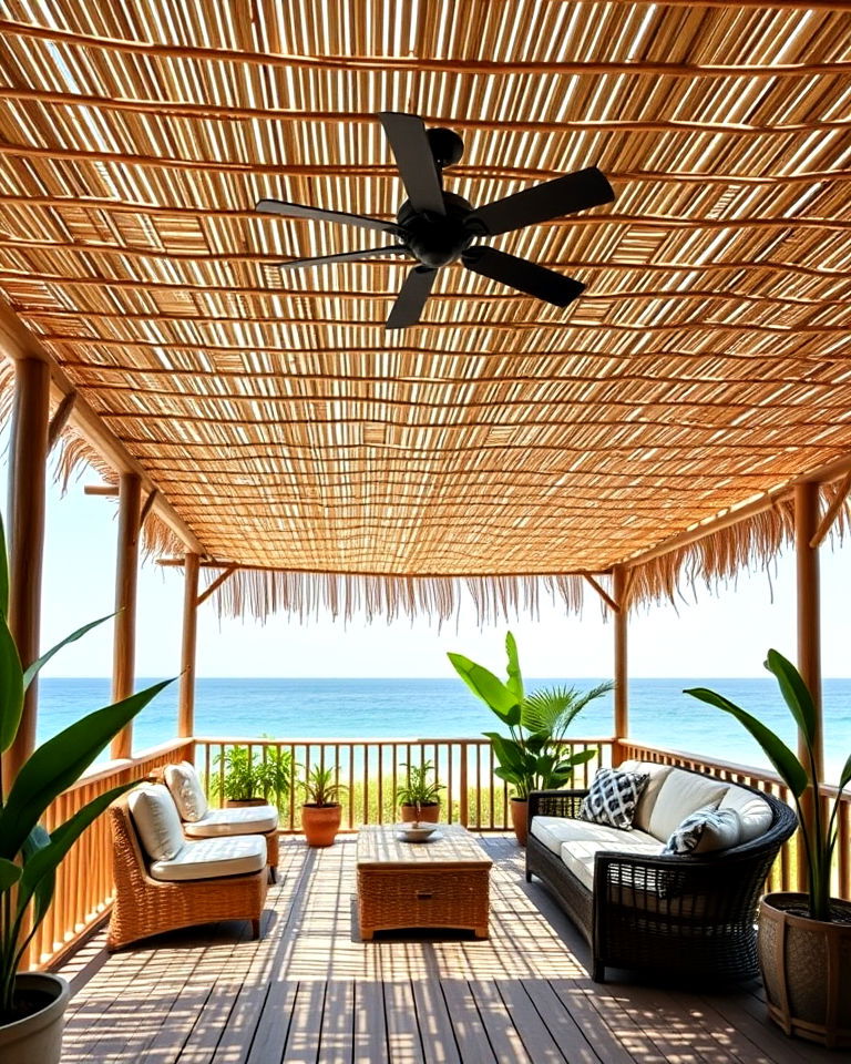 bamboo cover for tropical vibes