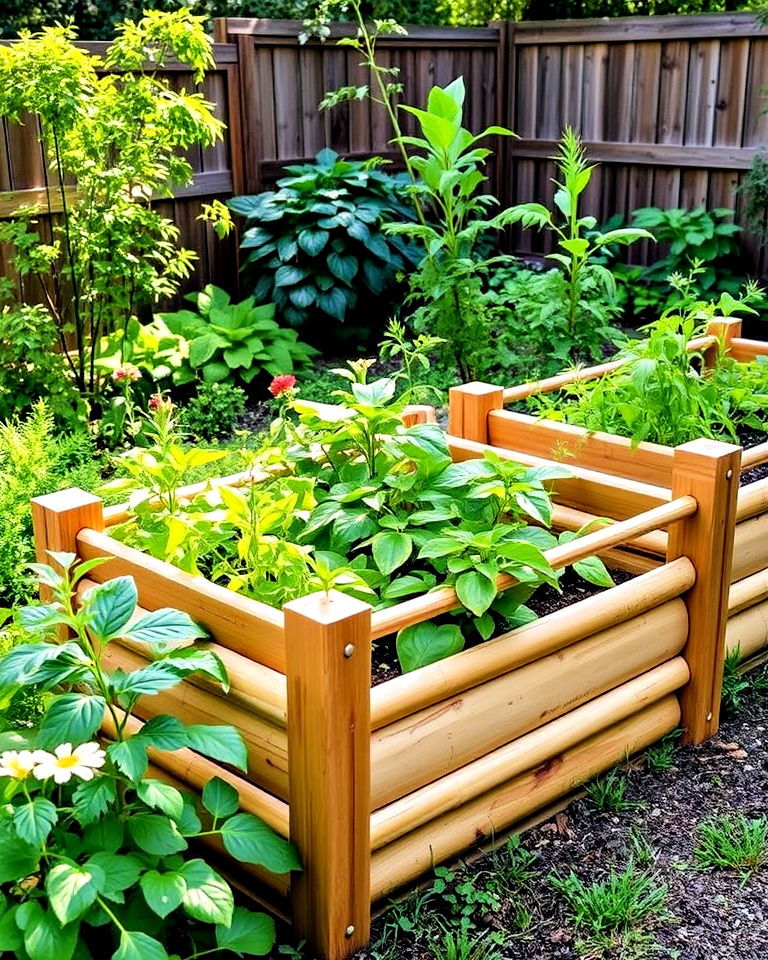 bamboo raised beds for an eco friendly touch