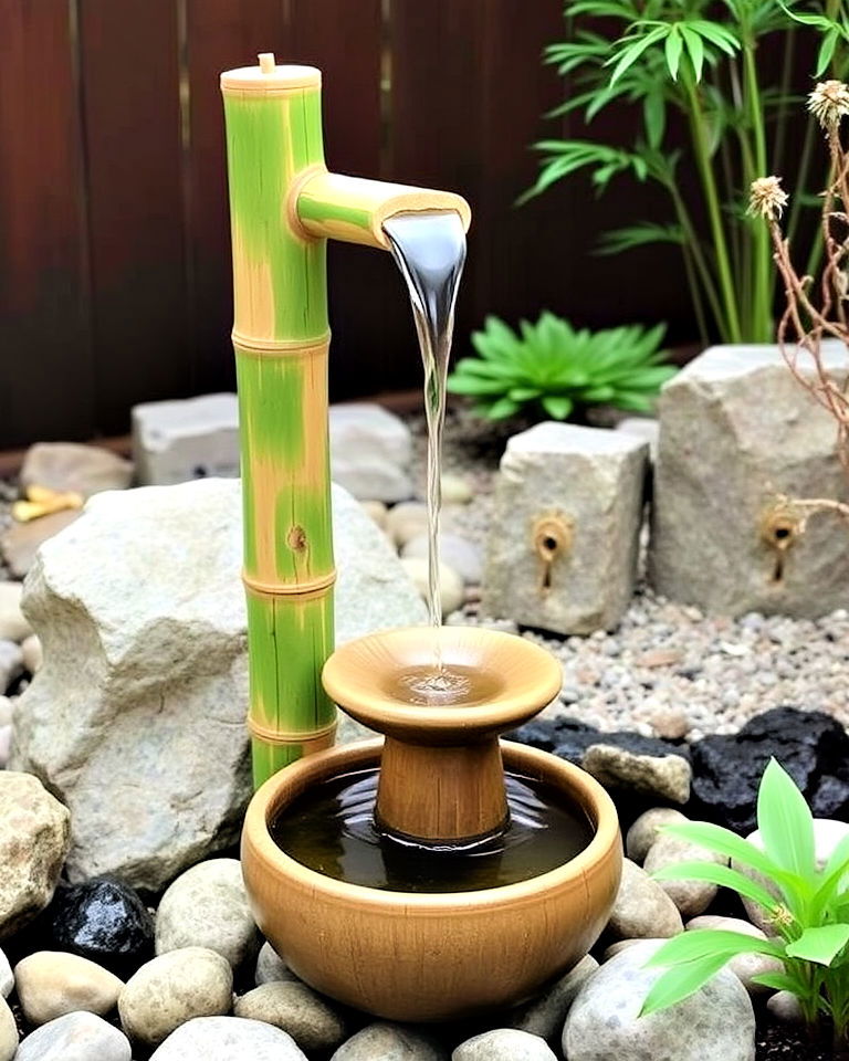 bamboo spout fountain