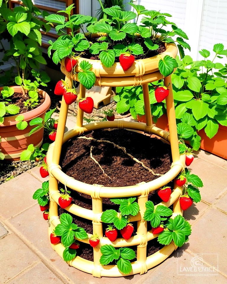 bamboo strawberry tower