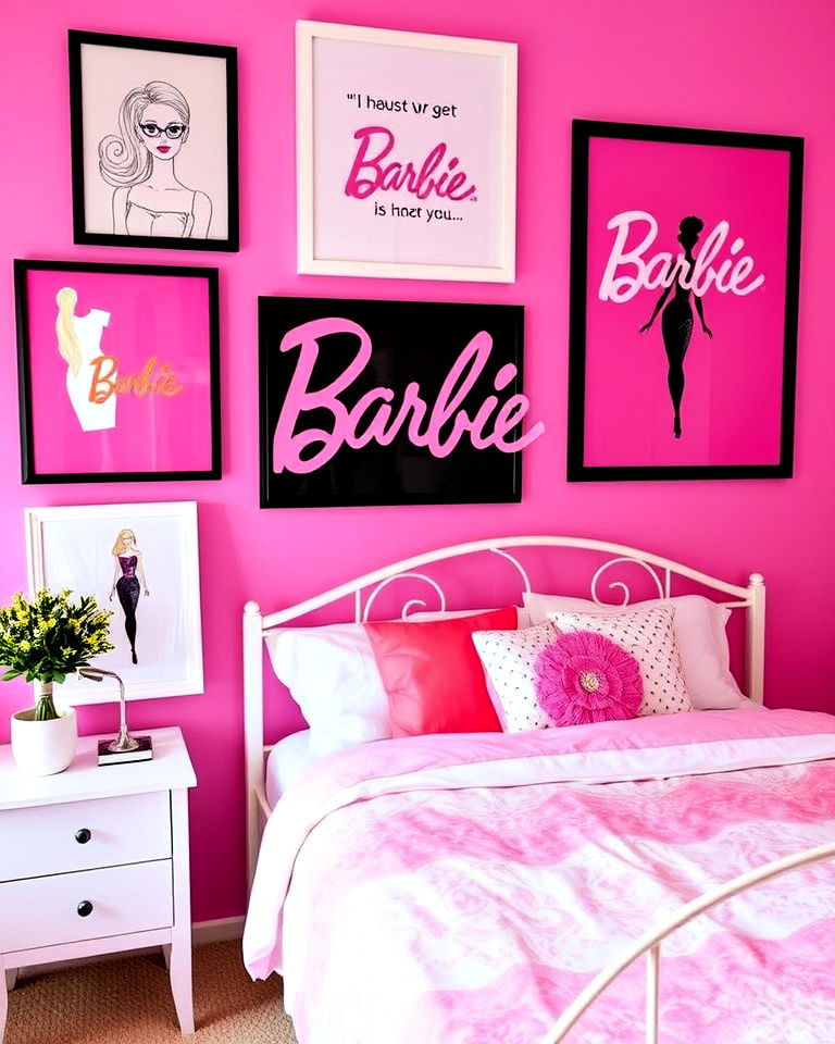 barbie themed artwork