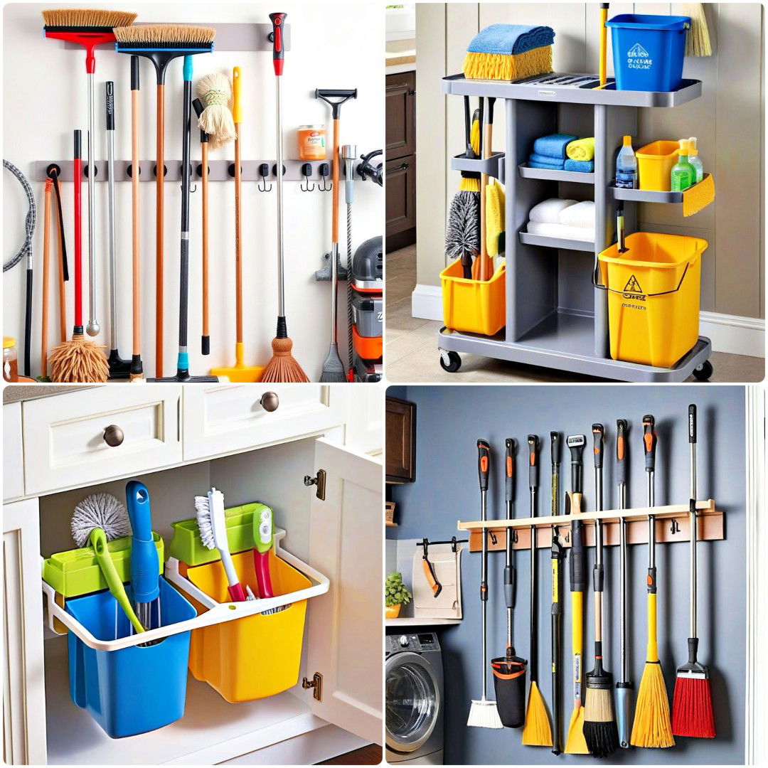 20 Mop and Broom Storage Ideas for A Tidy Home