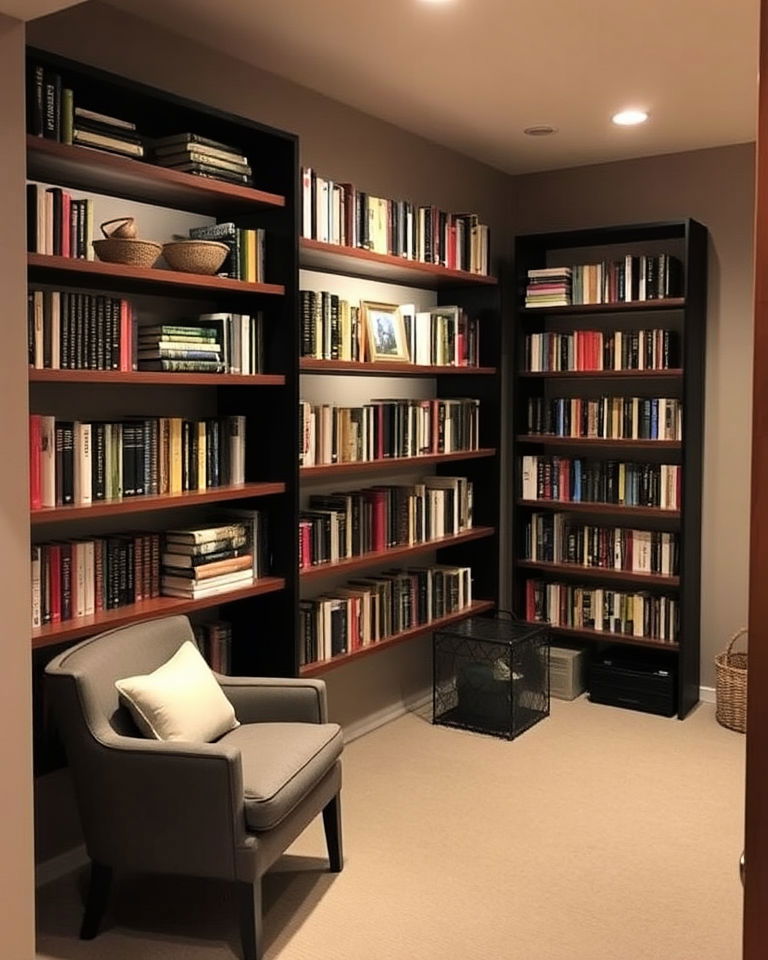 basement mini library