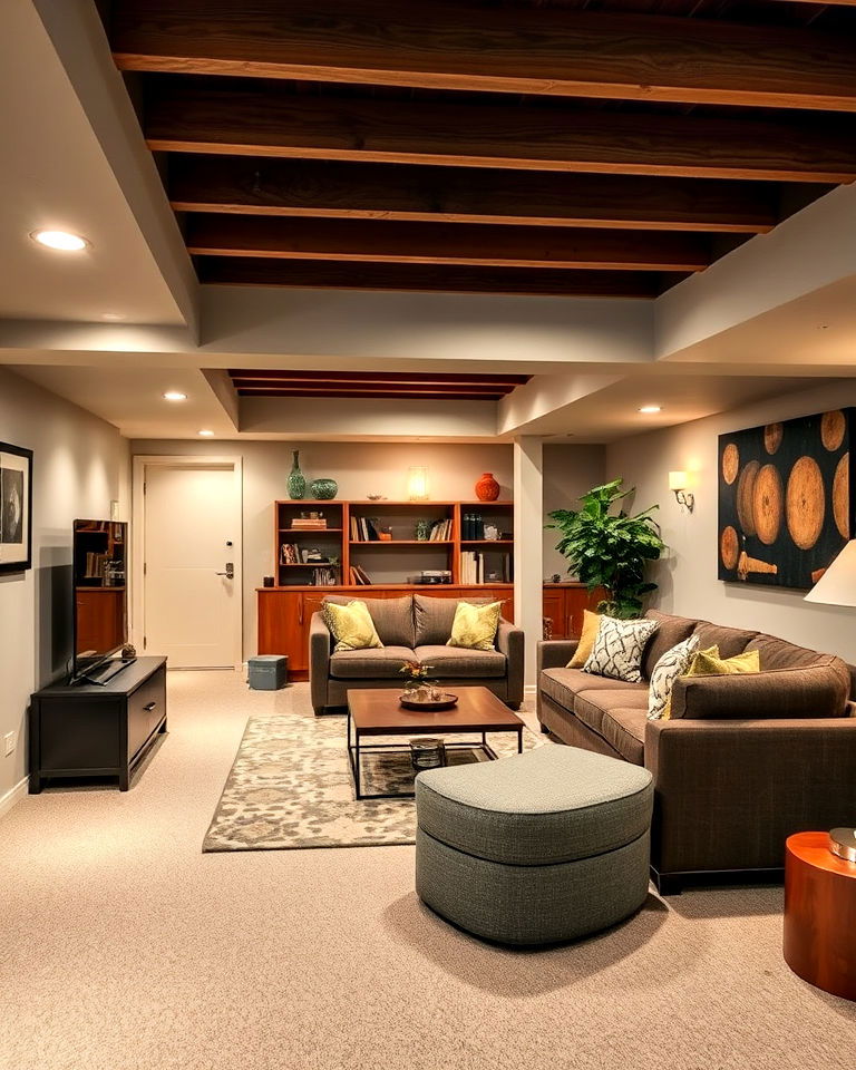basement to maximize space