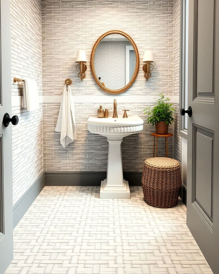 basket weave pattern tiles