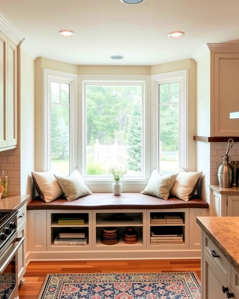 bay window seat storage solution