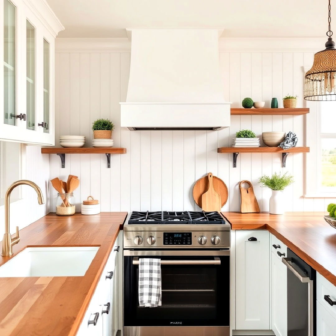 beadboard kitchen backsplash