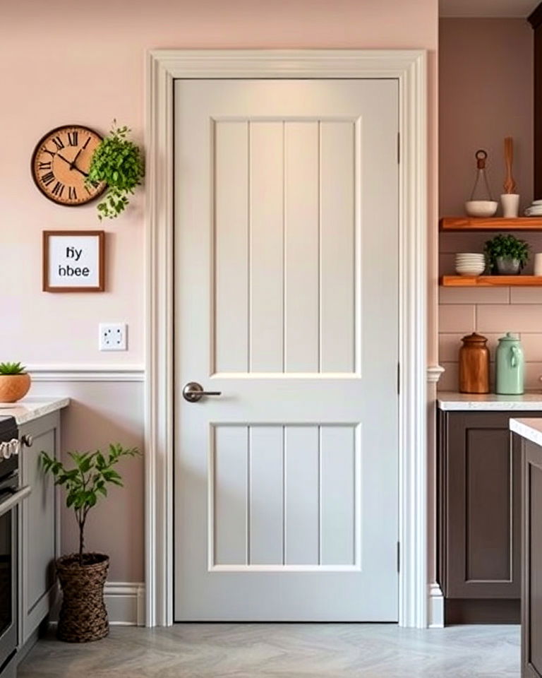 beadboard kitchen door for a cottage style look