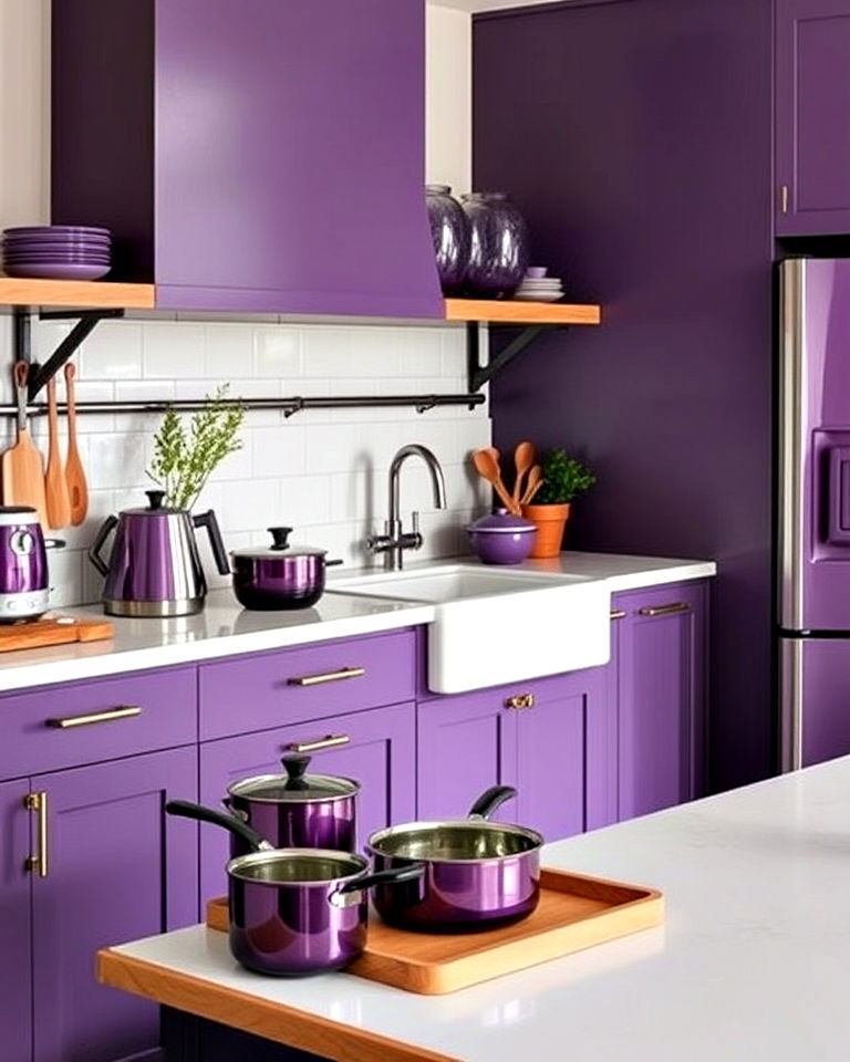 beautiful amethyst hued kitchen accessories
