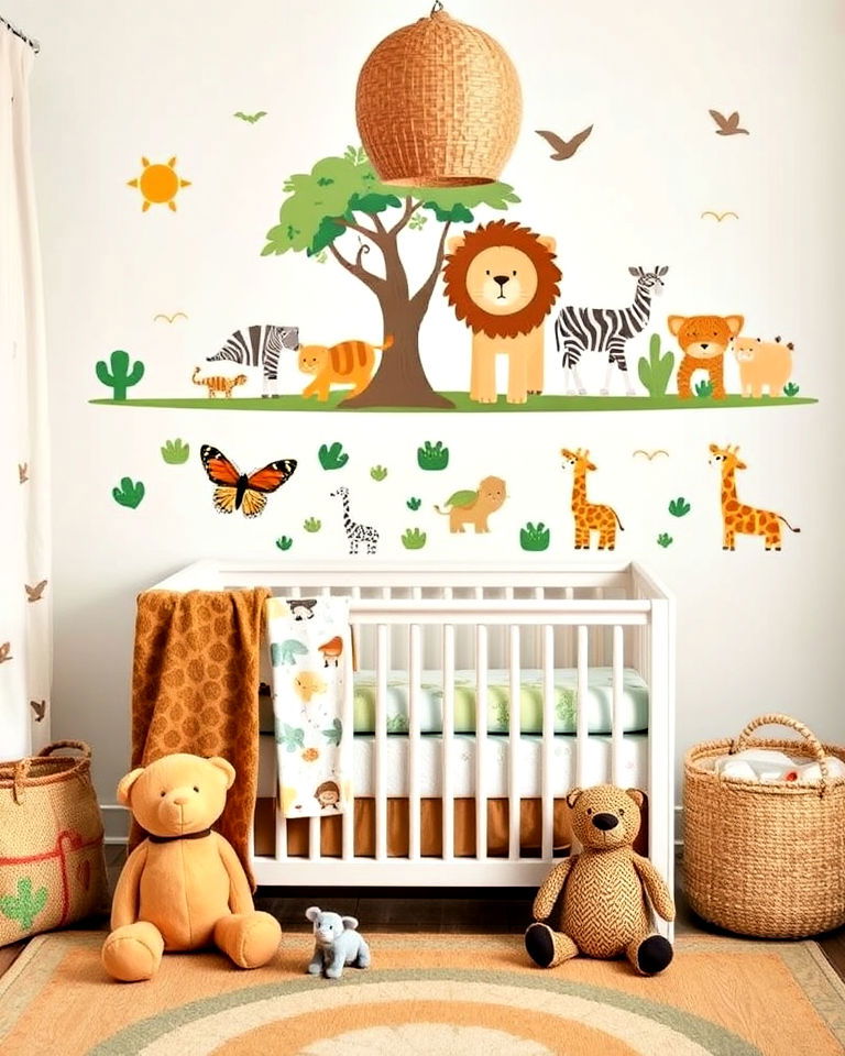 beautiful animal kingdom theme nursery