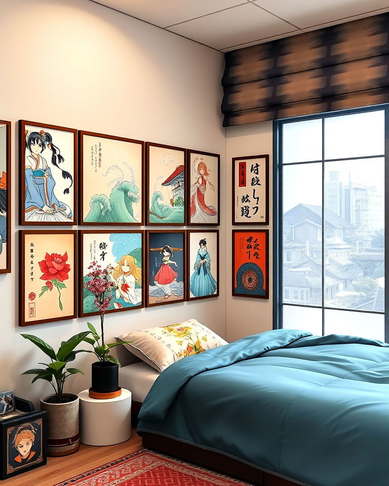 beautiful shikishi art wall anime room