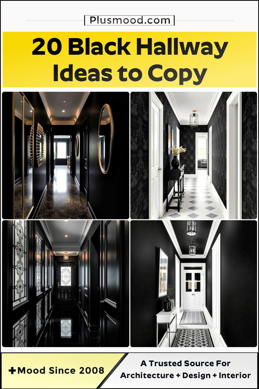 best black hallway ideas