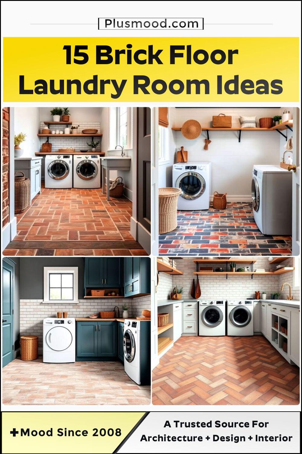 best brick floor laundry room ideas