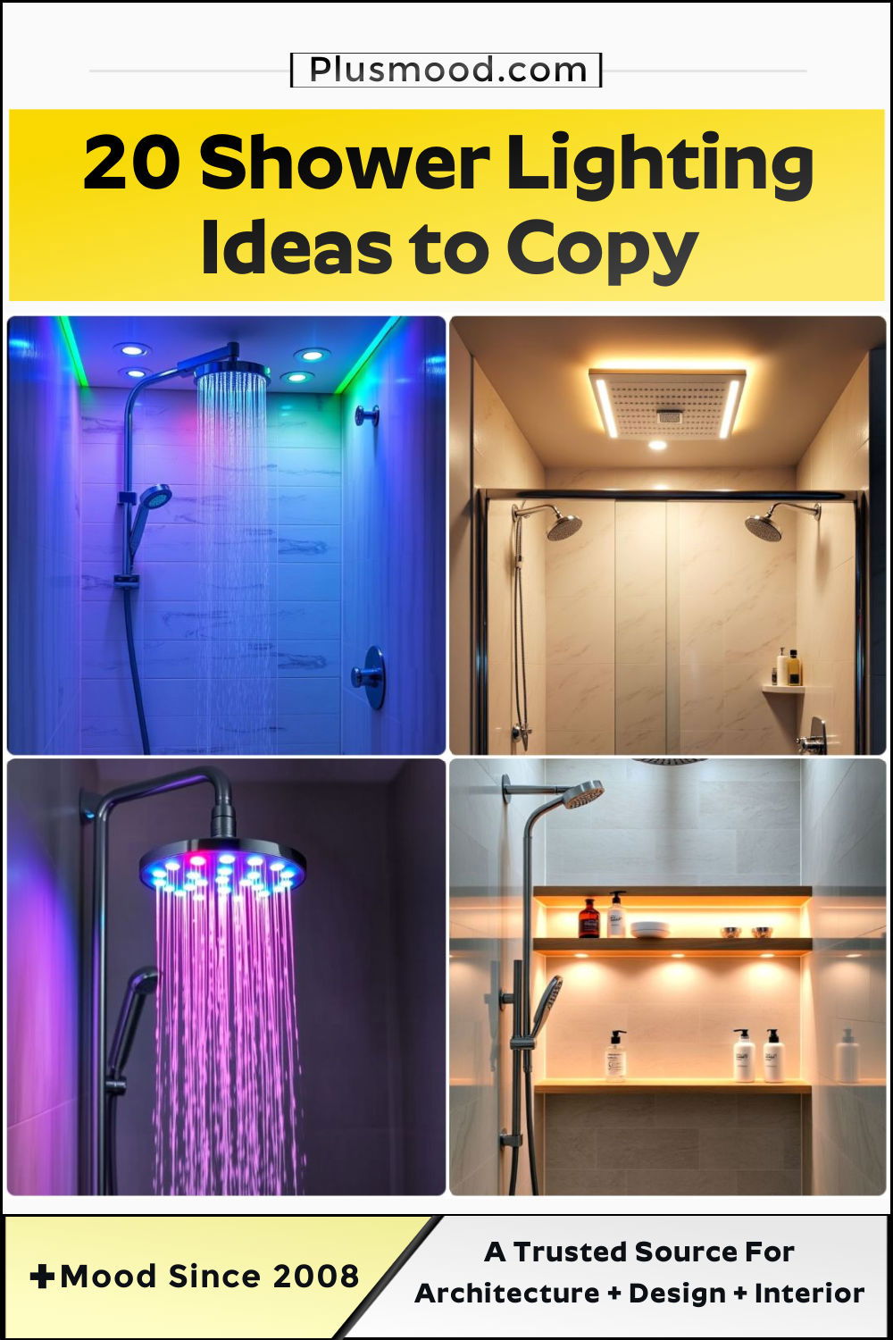 best shower lighting ideas