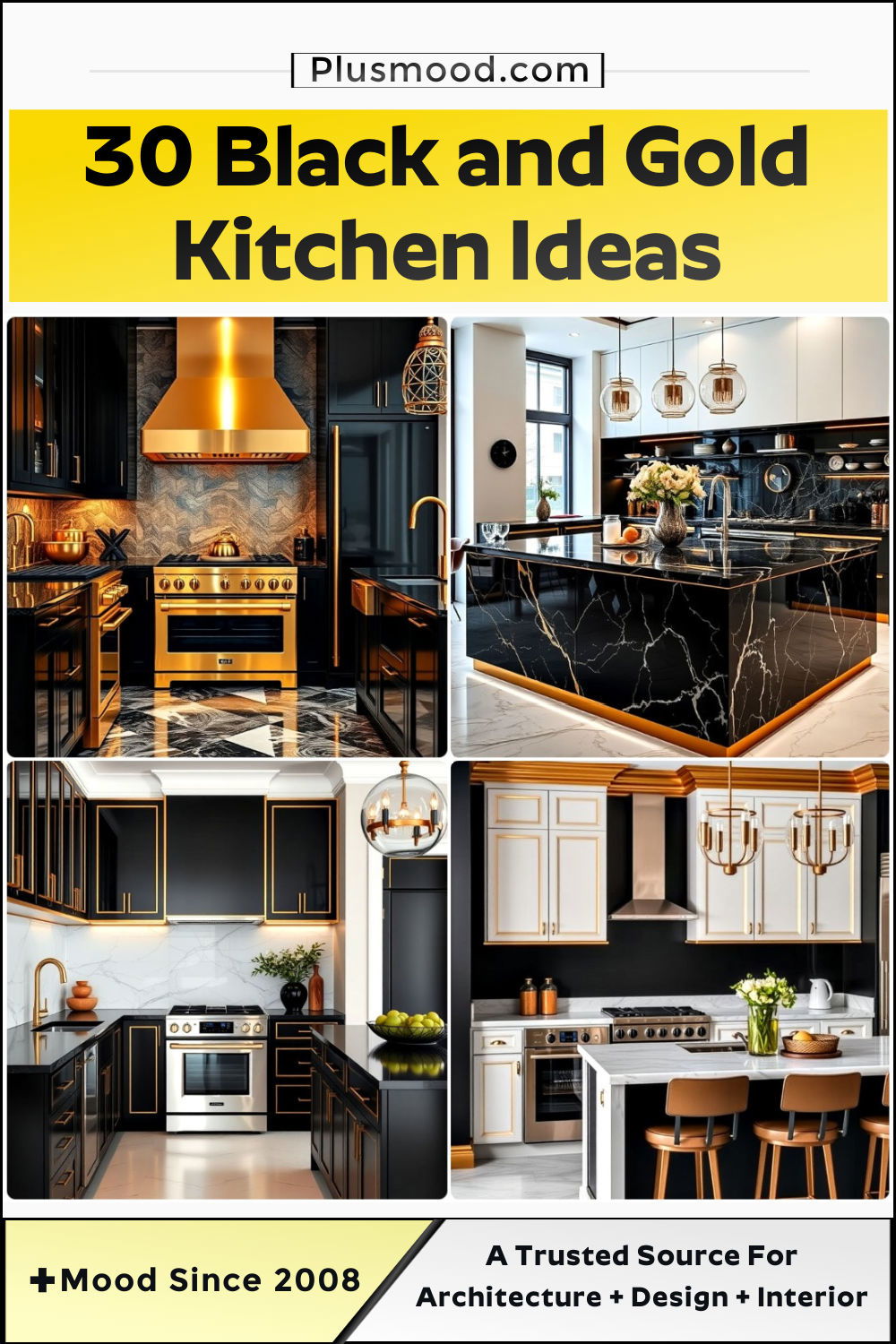black and gold kitchen ideas and inspiration