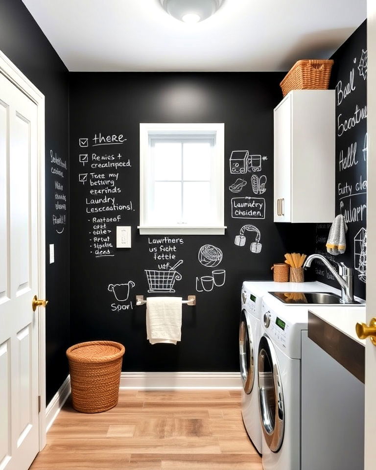 black chalkboard wall