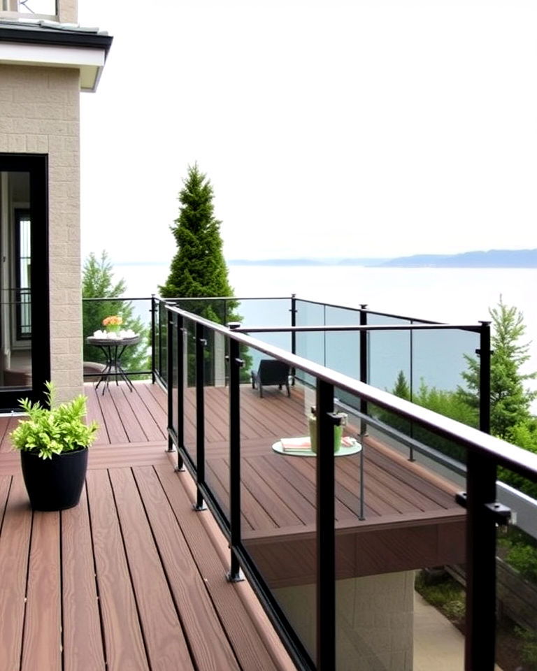 black glass balustrades