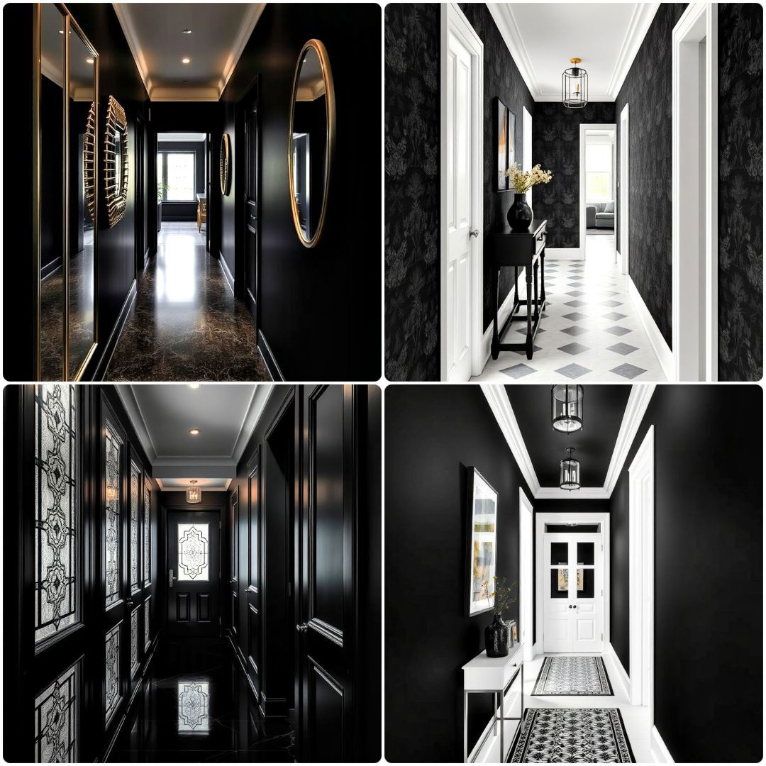 20 Black Hallway Ideas to Modernize Your Entryway Space