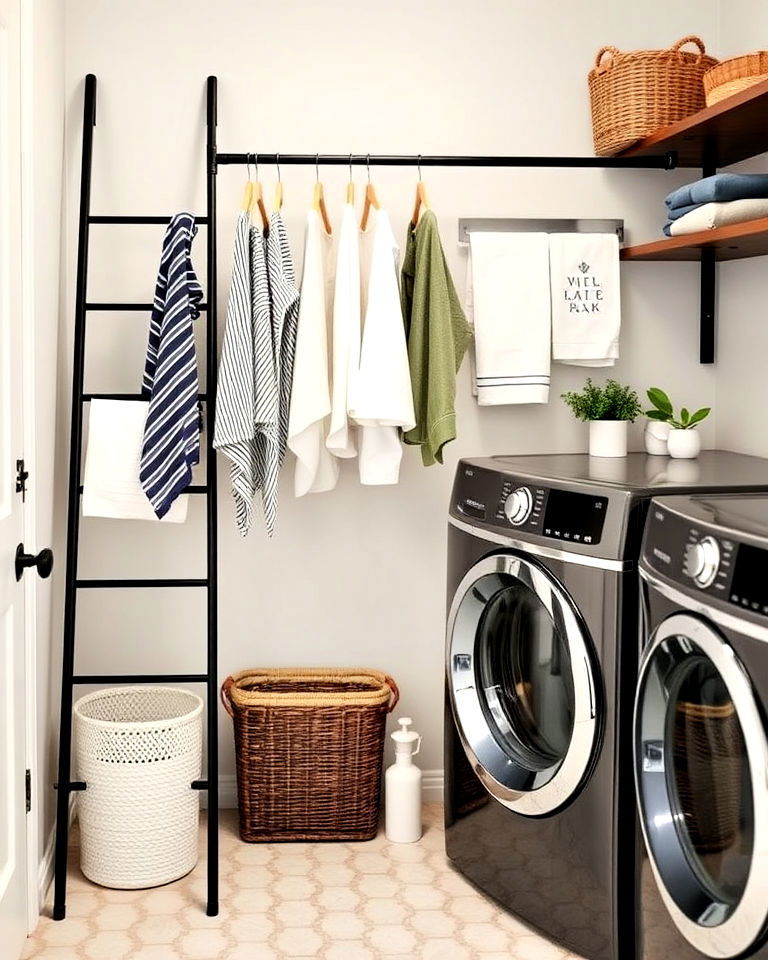 black ladder rack