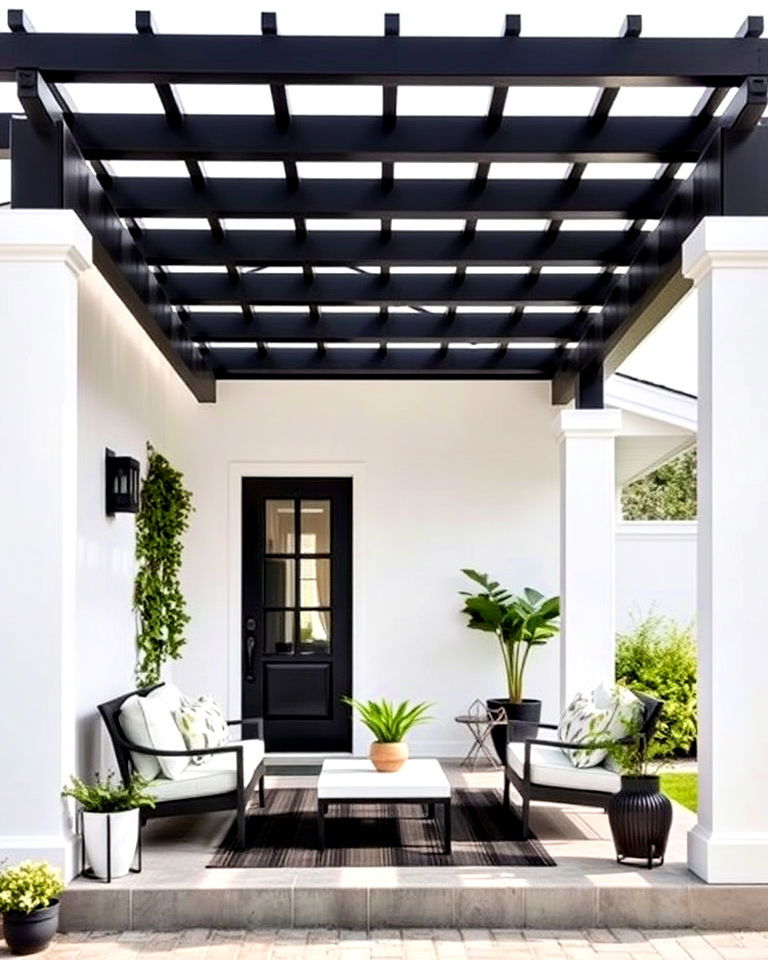 black pergolas