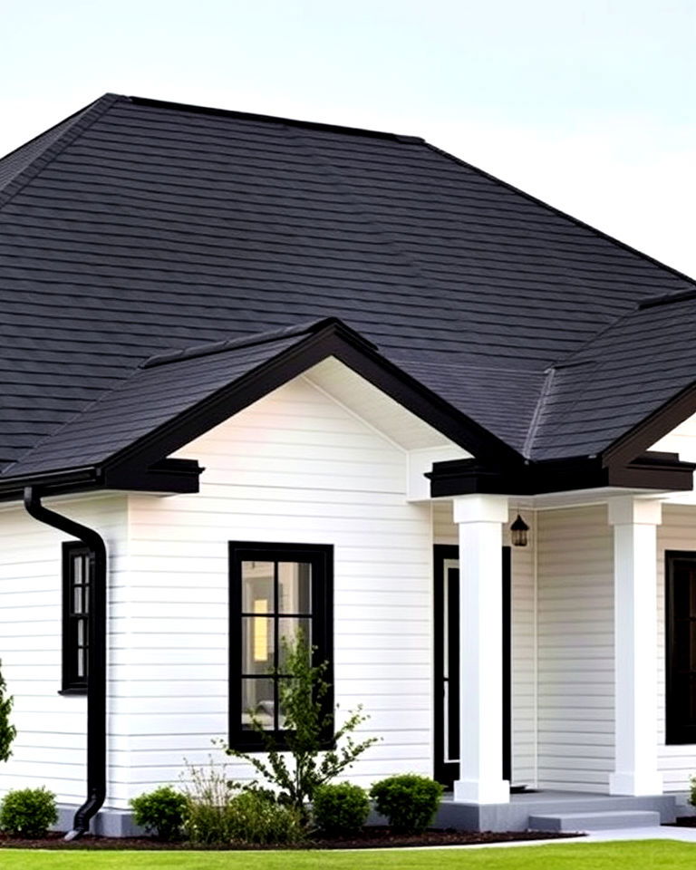 black roof accents