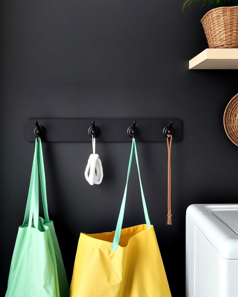 black wall hooks