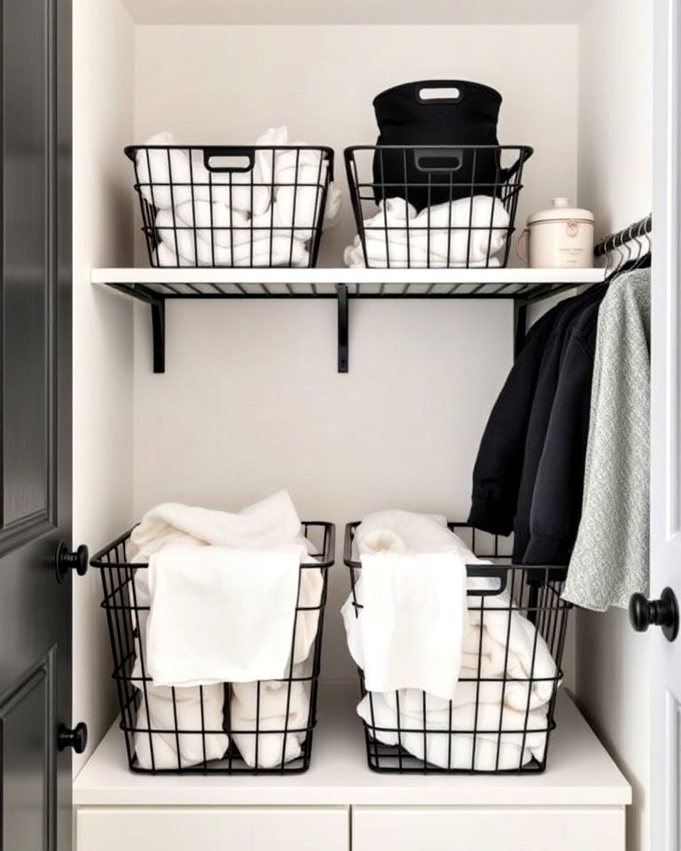 black wire baskets