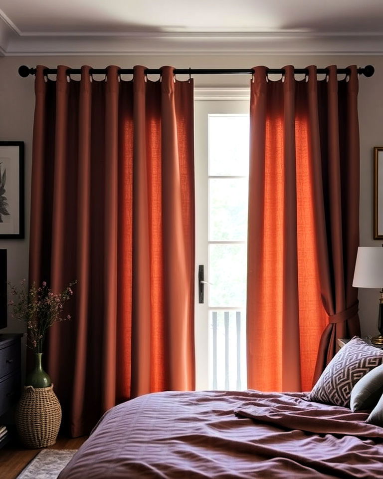 blackout curtains for enhanced privacy