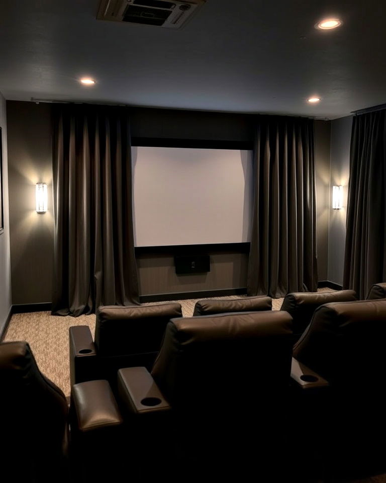 blackout curtains for screen focus