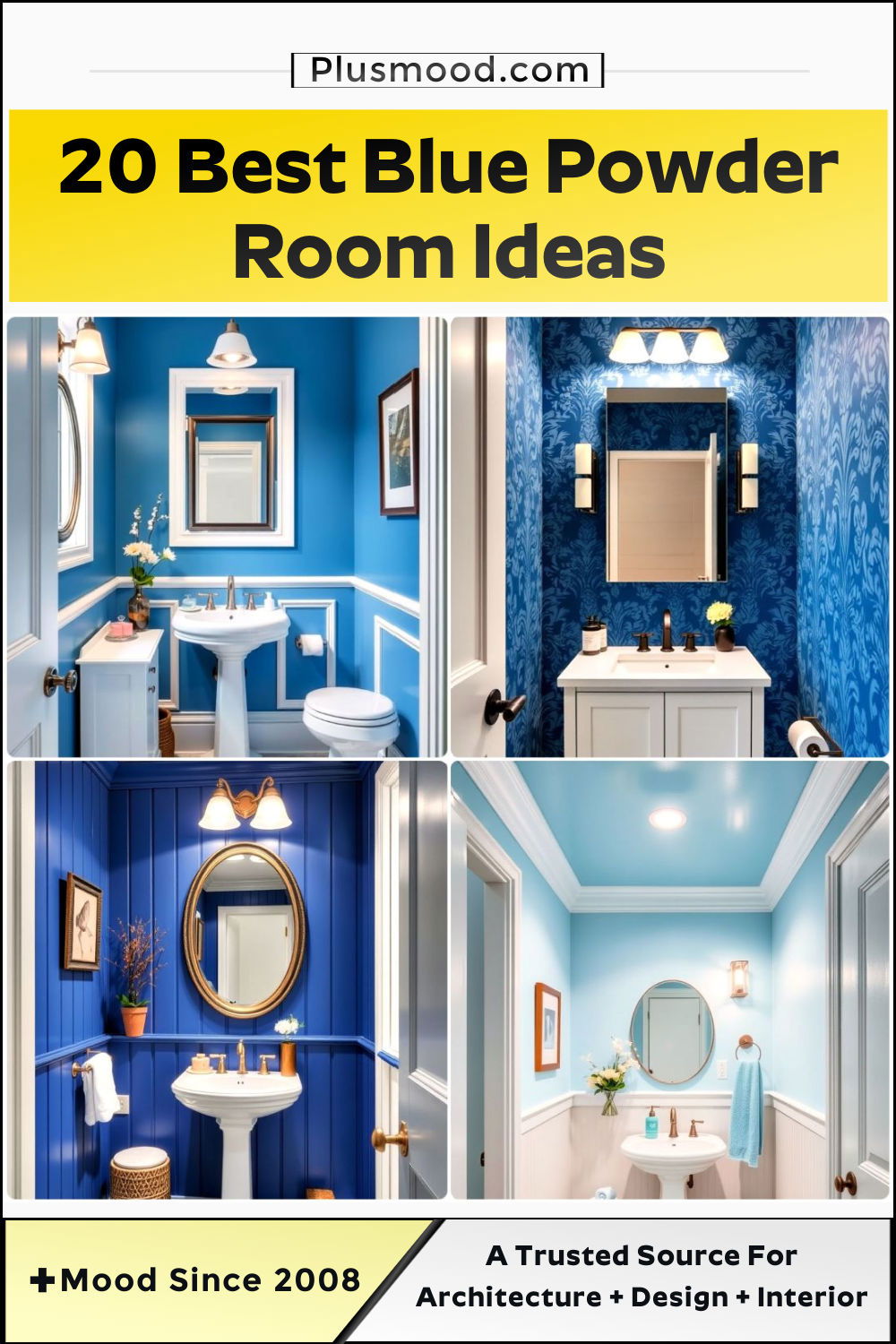 blue powder room ideas to copy