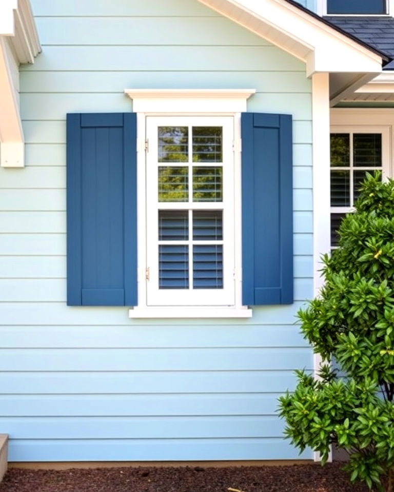 blue with shutter accents