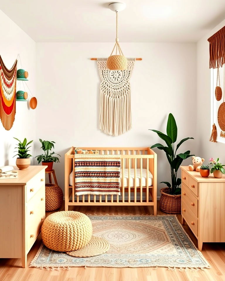 bohemian baby room