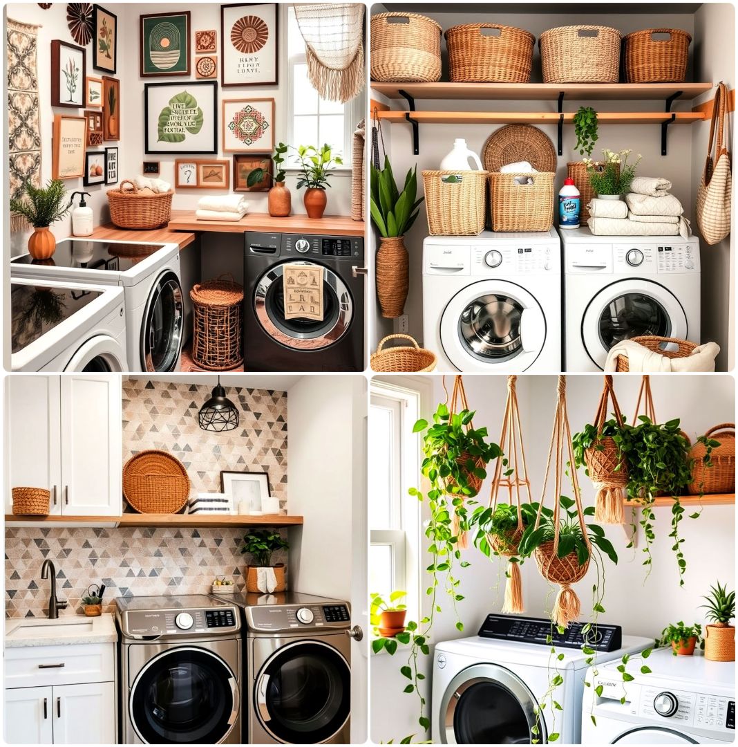 boho laundry room ideas