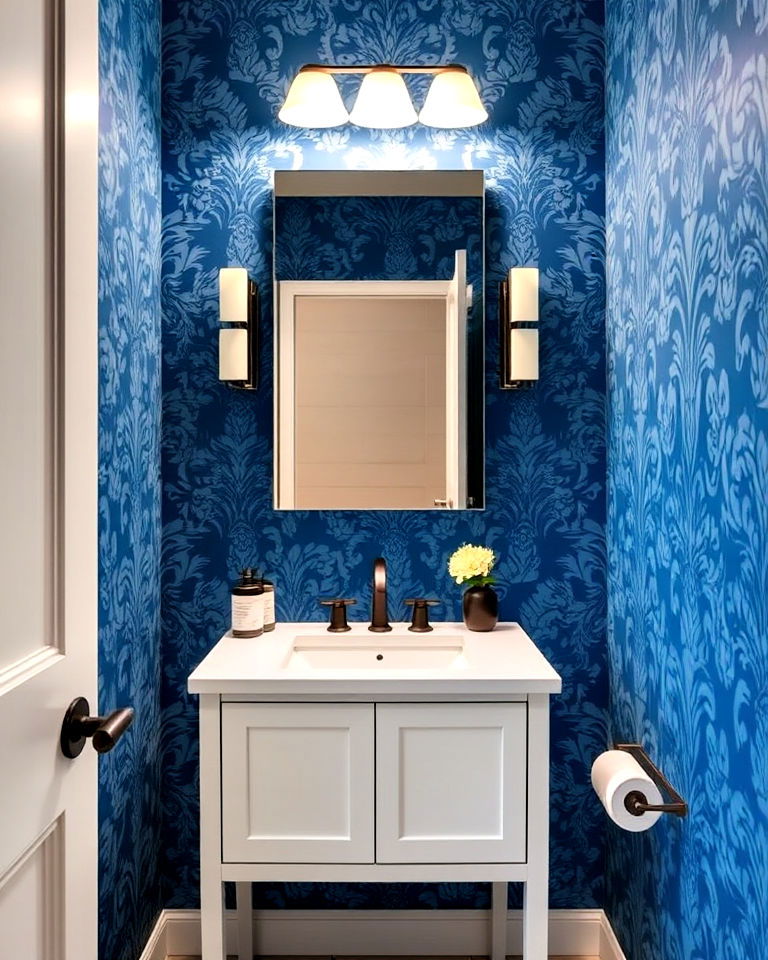 bold blue wallpaper