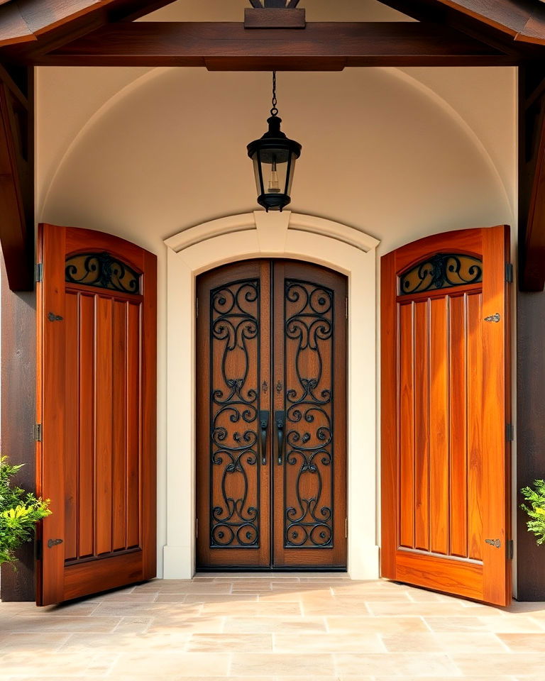 bold wooden doors