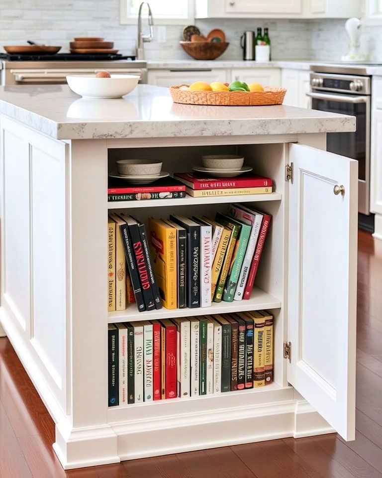 book storage for cookbooks