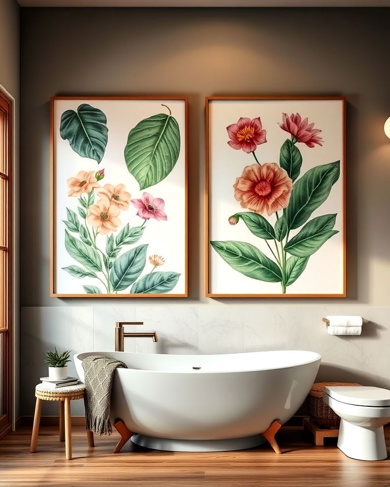 botanical prints in large scale art
