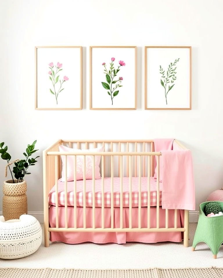 botanical prints with neutral base artwork