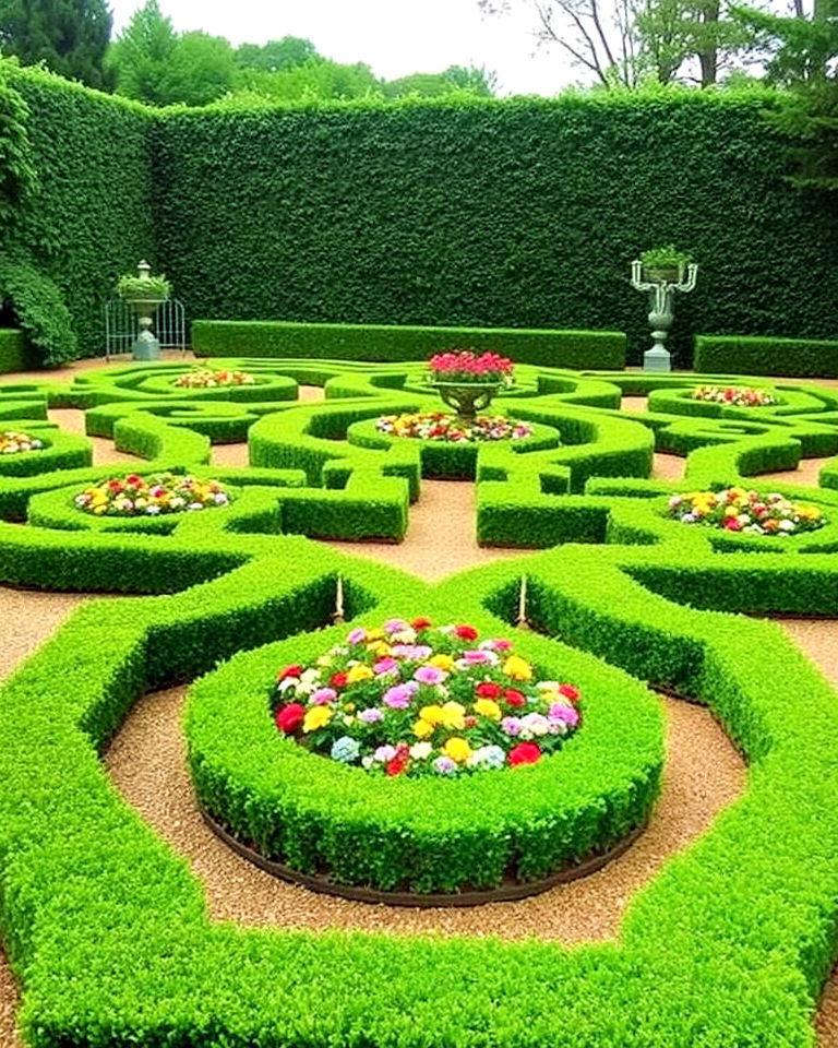 boxwood parterres formal garden