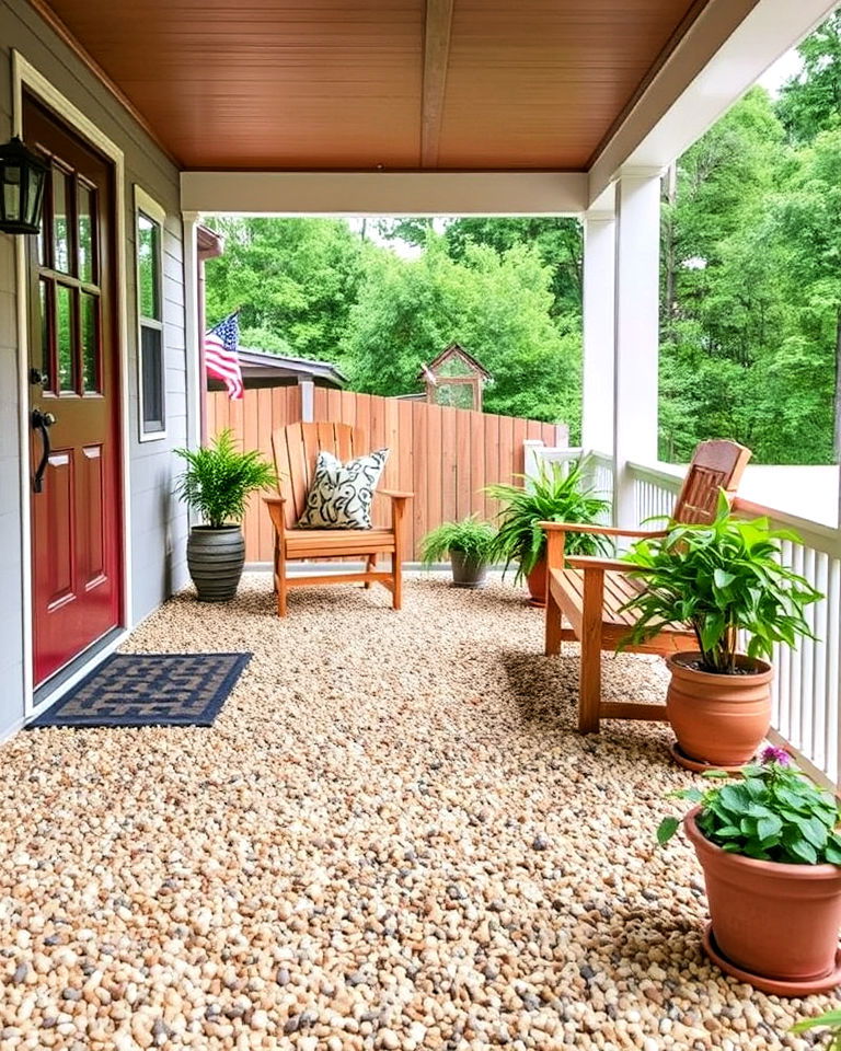 budget friendly gravel flooring
