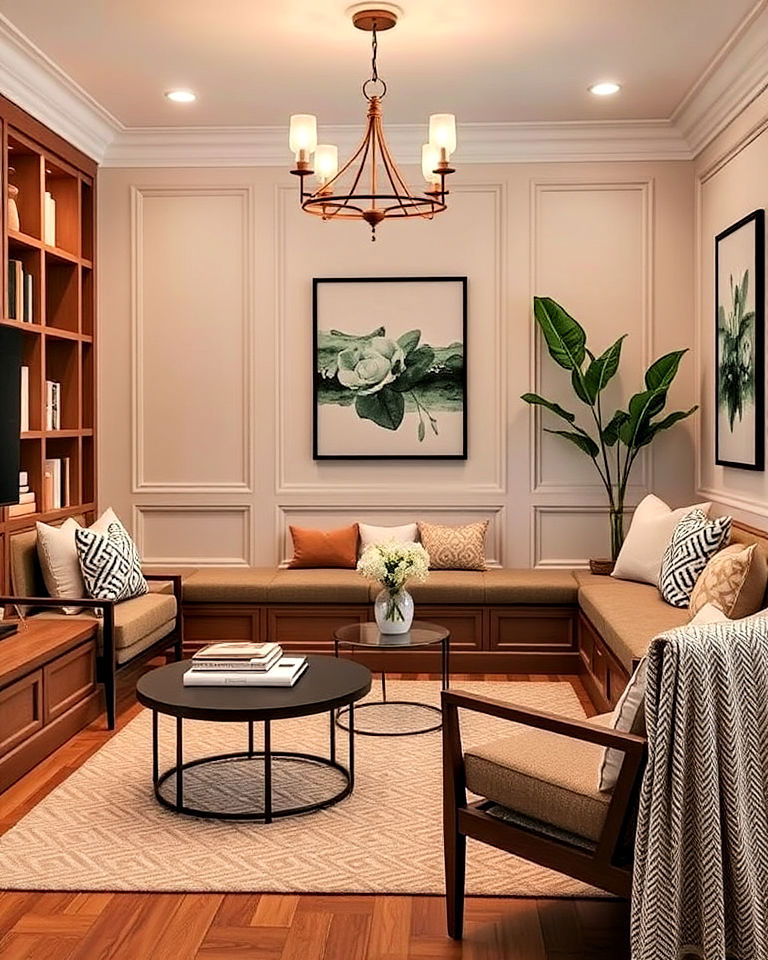 built in seating for small living room