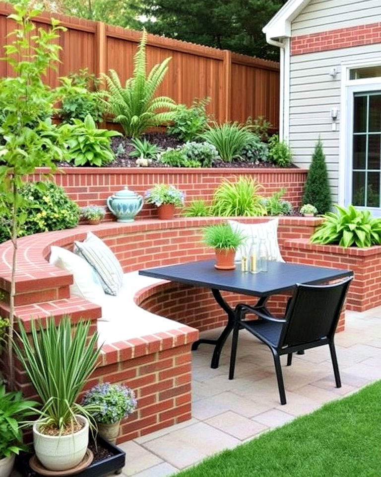built in seating walls