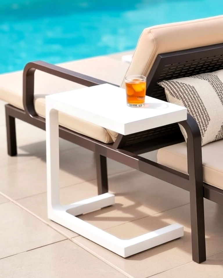 c shaped side tables