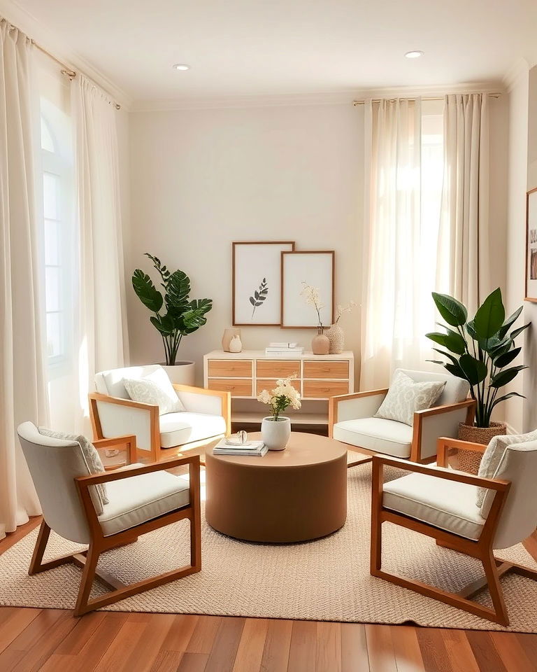 calming neutral palette to relax