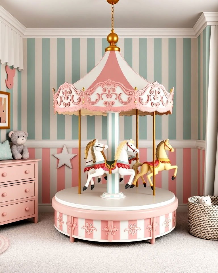 carousel inspired decor nursery