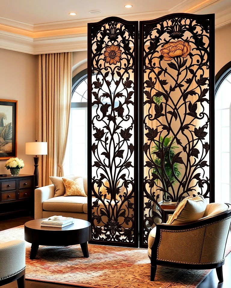 carved room dividers