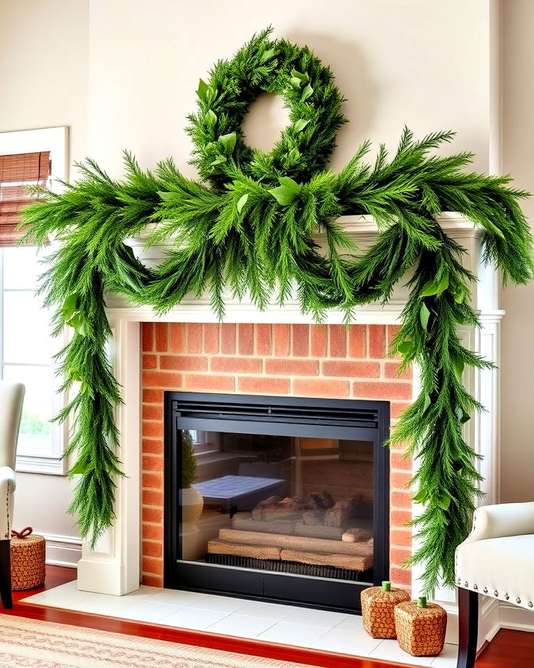 cascading garland for a dramatic effect